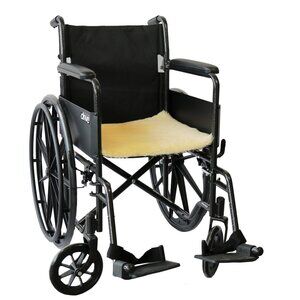 Natural Medical Classic Sheepskin Chair Pad | 2-Piece | Cornsilk | 17"x17"